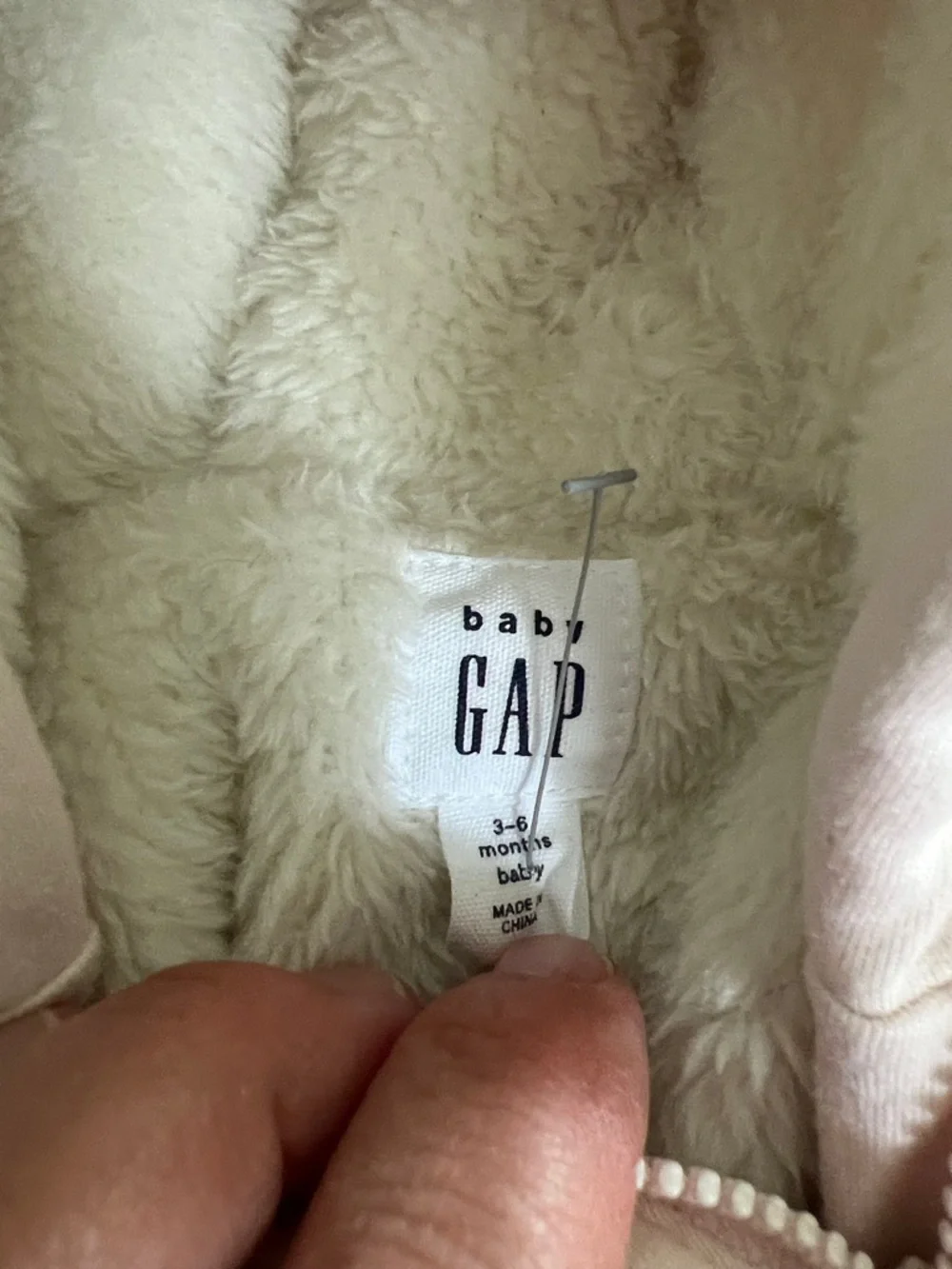 GAP Pink Floral Fleece-Lined One-Piece Footie